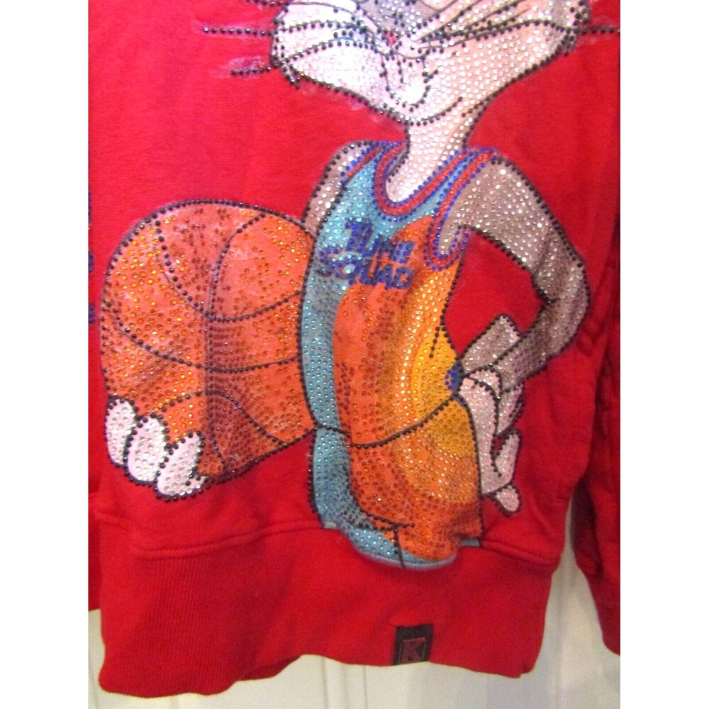 De.Kryptic Space Jam Sweatshirt Bugz Tune Squad Rhinetone Hoodie Sz 2XL - Picture 7 of 10